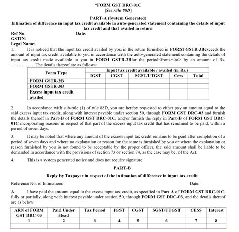 Automated Gst Notice Drc 01b Drc 01c Drc 01d Must Comply