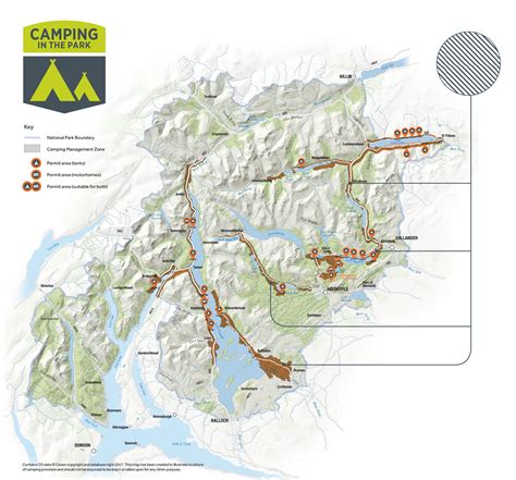 Camping map for web | Loch Lomond & The Trossachs National Park - Loch ...