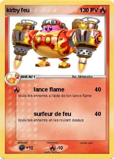 Pokémon kirby feu 57 57 lance flame Ma carte Pokémon