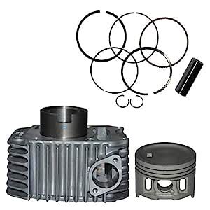 Nikavi Cbkp Cylinder Block Piston Kit Compatible For Hero Glamour Fi