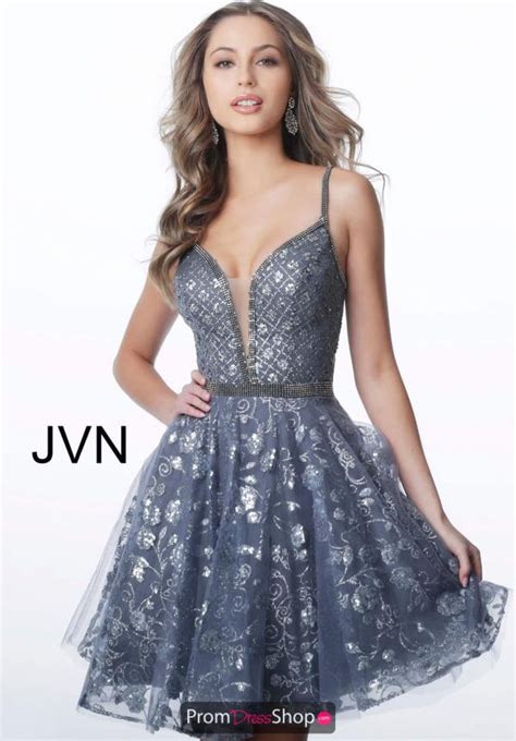 Jvn By Jovani Prom Dresses Fit And Flare Cocktail Dress Short Cocktail Dress Homecoming Dresses