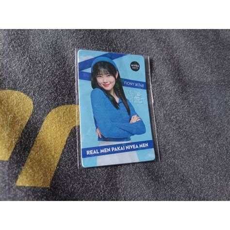 Jual Photocard Nivea Men X JKT48 Fiony Shopee Indonesia