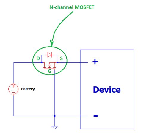 How To Use MOSFET Reverse Battery Protection ElectronicsBeliever