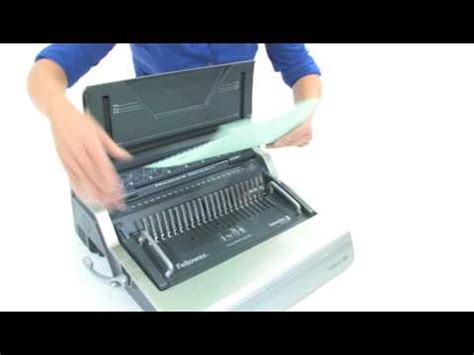 Fellowes Galaxy E 500 Comb Binding Machine - YouTube