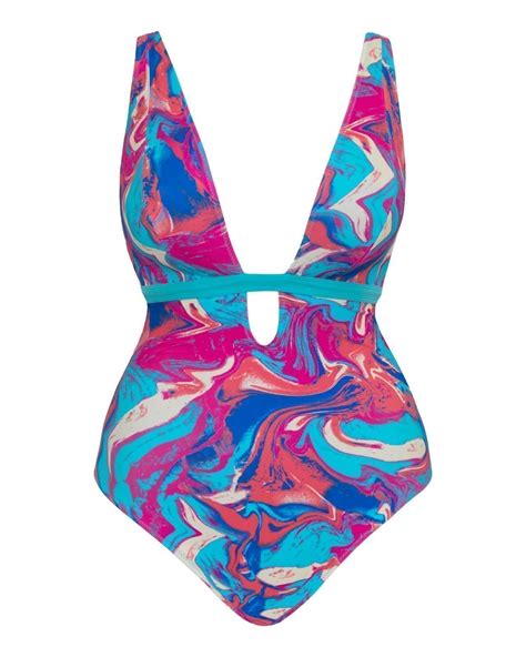 Ibiza Reversible Non Wired Mulitway Swimsuit Multi Mix TKD Lingerie