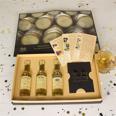 Personalised 3 Bottle Single Malt Whisky T Set Whisky Tasting Co