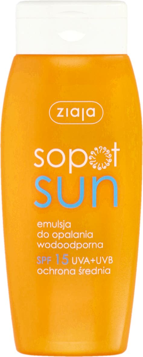 ZIAJA Emulsja Do Opalania Wodoodporna SPF 15 150 Ml Drogeria