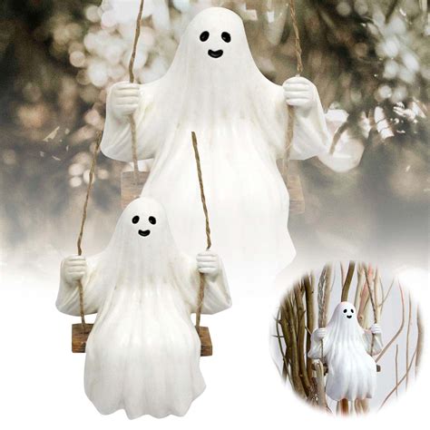 Ghost Decoration, Decoration Outdoor Scary, Swinging Ghost Decoration ...