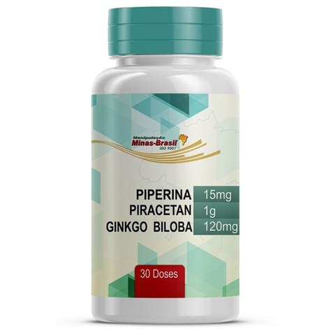 Piperina Piracetan Ginkgo Biloba 30 Doses Em 2021 Termogenicos