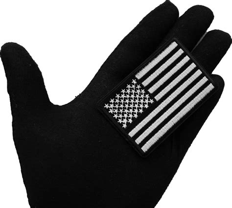 Black and White American Flag Patch by Ivamis Patches