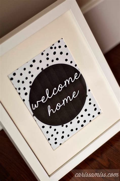 "Welcome Home" Printable by Carissa Miss - Happiness is Homemade