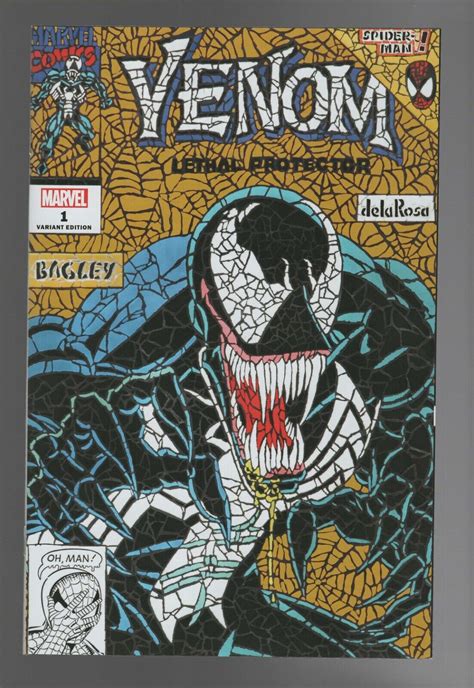 Venom Lethal Protector II 1 Shattered Gold Bagley Homage Variant NM