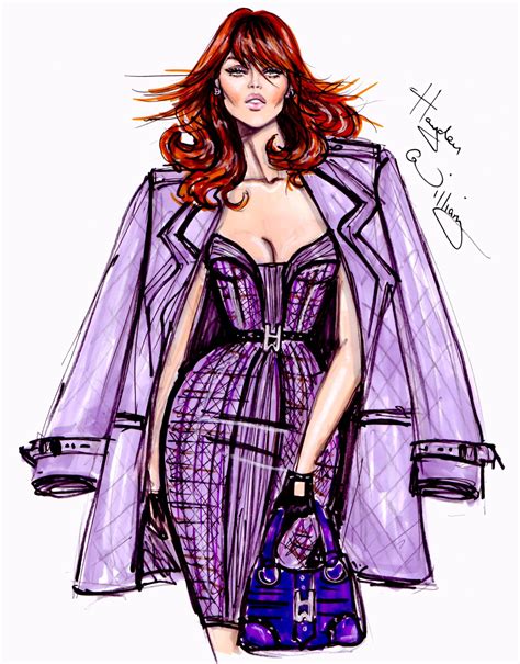 Fashion Illustration Haydenwilliamsillustrations Purple Reign By