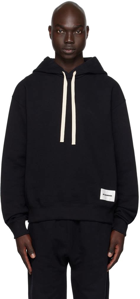 Jil Sander Pull Capuche Noir Cusson Ssense France