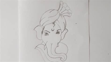 How To Draw Ganesha Step By Step Ganapati Bappa Drawing Bal Ganesh