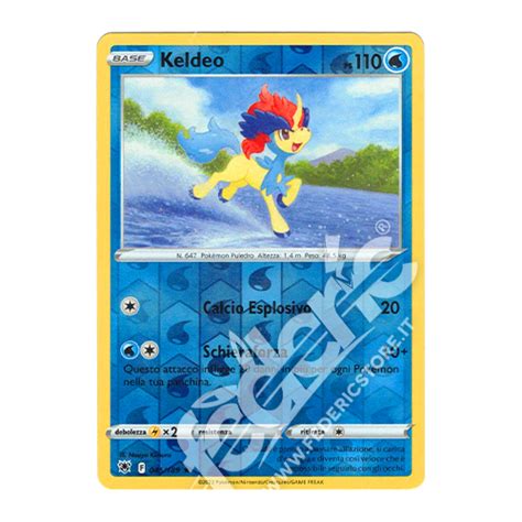 045 189 Keldeo Rara Reverse IT MINT Federicstore