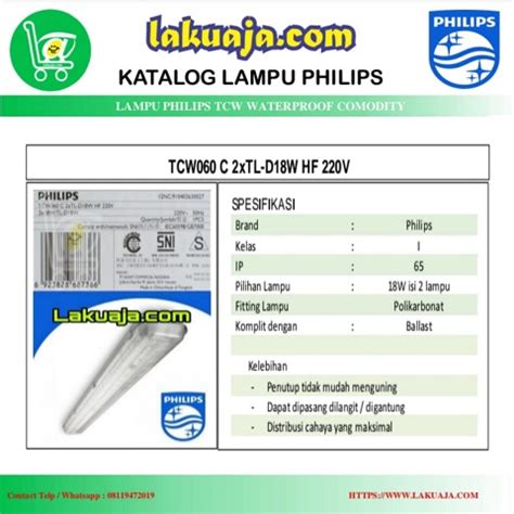 Kap Philips TCW060 2xTLD 18W HF 220V Lakuaja