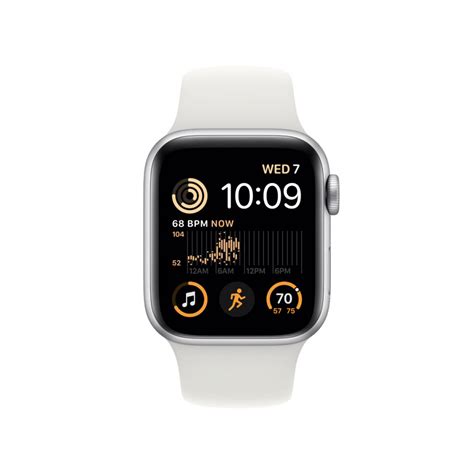 Apple Watch Series SE (2. gen) GPS 40 mm - Aluminium i Sølv med Hvit ...