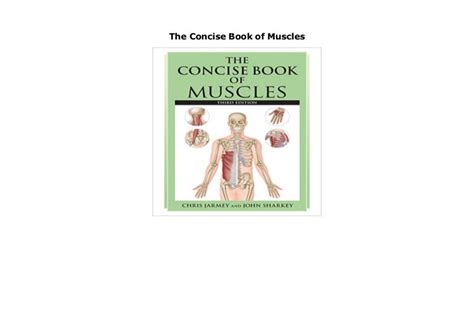 The Concise Book Of Muscles