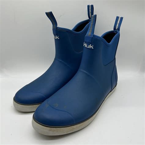 HUK Waterproof Men's Rogue Wave Deck Boat Rain Boots … - Gem