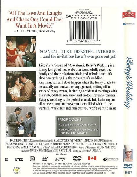 Betsy's Wedding DVD Alan Alda Molly Ringwald Madeline Kahn Catherine O ...