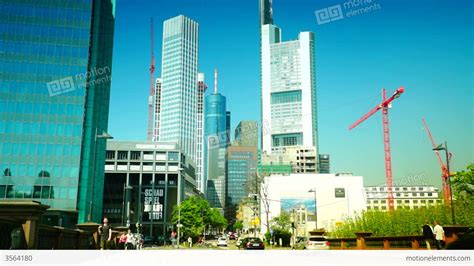 Frankfurt Is An Important Financial Center Stock Video Footage 3564180