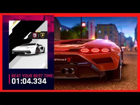 Asphalt 9 Lamborghini Countach LPI 800 4 Challenge 1 04 334 YouTube