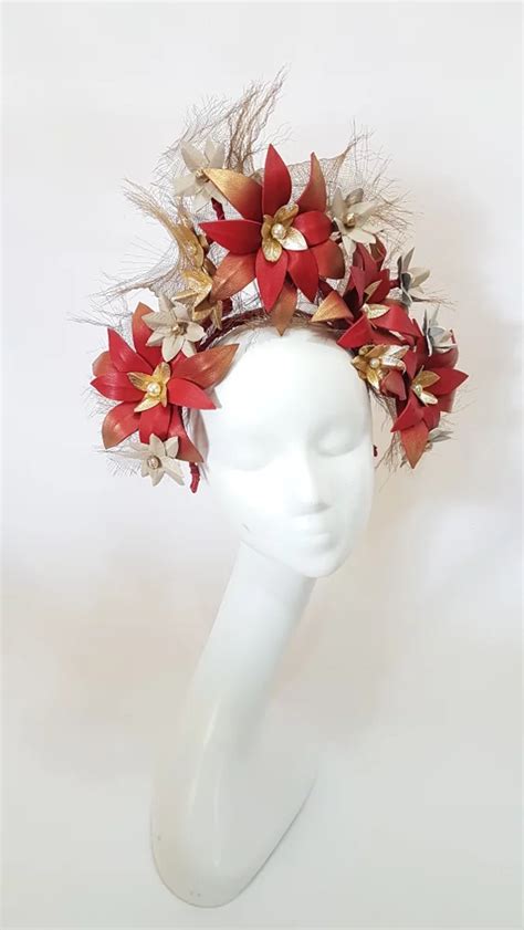 Millinery By Mel Fascinator Leather Design Millinery