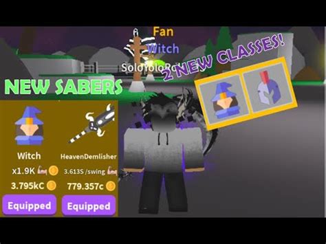 SABER SIMULATOR NEW UPDATE NEW CLASSES SABERS AND MORE Roblox