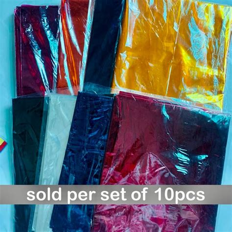 Cellophane Yema Wrapper Plastic T Wrapper Folded 10pcs Lazada Ph