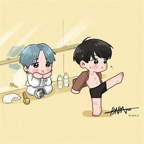 Pin By Doda On BTS Shipps Bts Fanart Jikook Bts Chibi