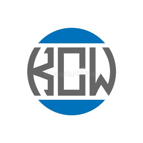 kcw letter logo design  white background kcw creative initials