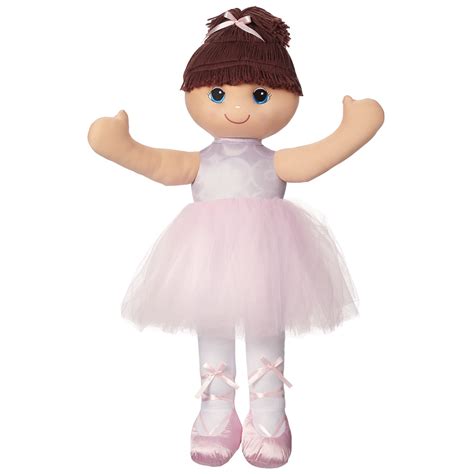 36" Large Ballerina Rag Doll, Soft, Huggable Plush Perfect for Cuddling ...