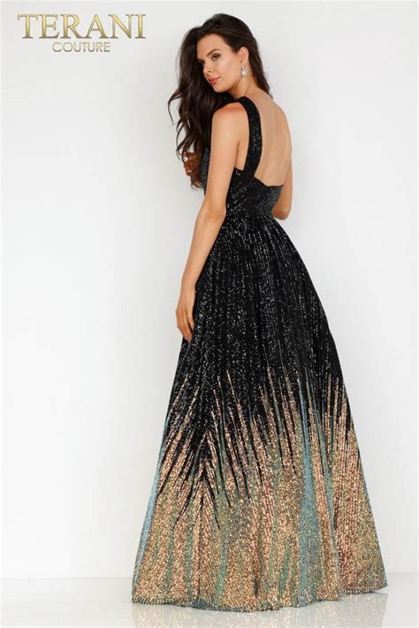 One Shoulder Prom Gown With The Low Back 231p0024