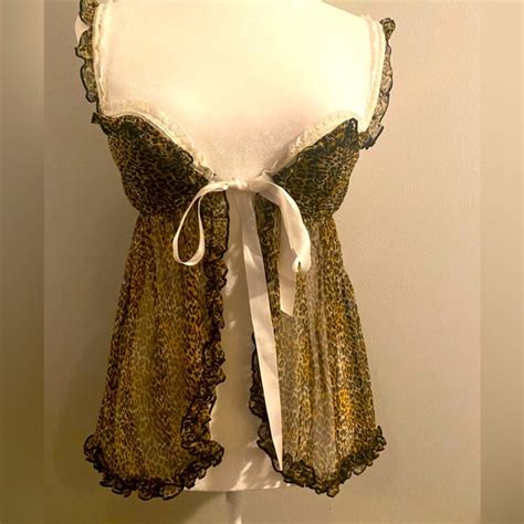 Victoria S Secret Intimates Sleepwear Victorias Secret Baby Doll Lingerie Set With