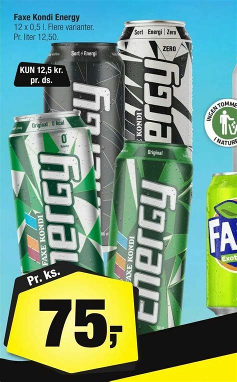 Faxe Kondi Energy Tilbud Hos Calle