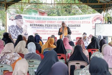 Usbat Ganjar Edukasi Masyarakat Serdang Begadai Tentang Salat Khusyu