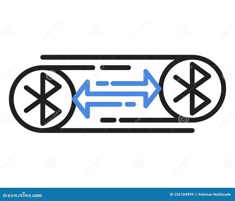 Bluetooth Connection Icon Wireless Technology Vector Illustration