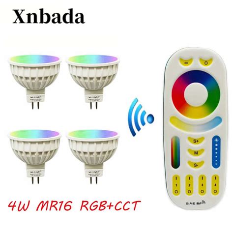 MiLight Led Lamp 4W MR16 Led Bulb RGB CCT RGB WarmWhite White Led