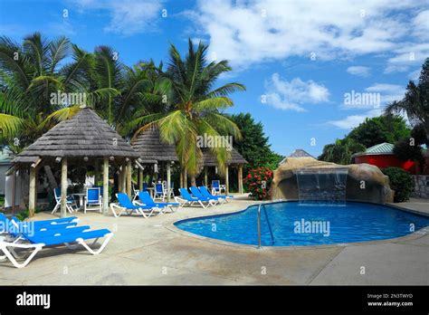 Pool At Pineapple Beach Resort Antigua Caribbean Stock Photo Alamy