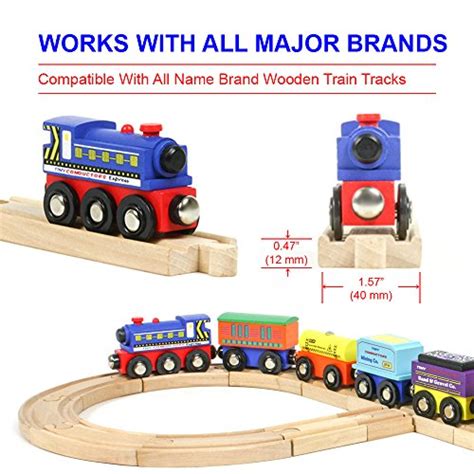 Купить 12 Wooden Train Cars 1 BONUS Crane 4 BONUS Connectors by