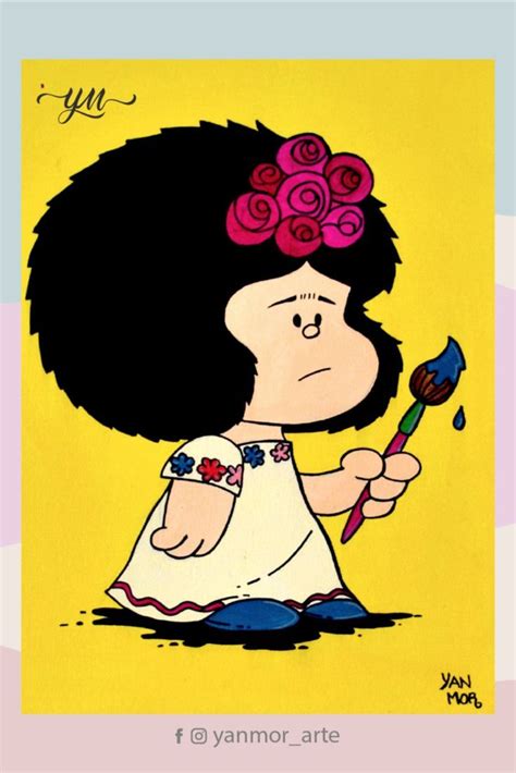 Pintura De Mafalda Frida Dibujos De Mafalda Personajes De Mafalda