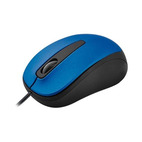 Mouse óptico QUARONI alámbrico color azul 1200 DPI Sieeg