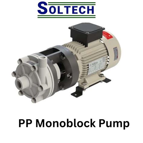 pp monoblock pump   inr  delhi delhi soltech pumps
