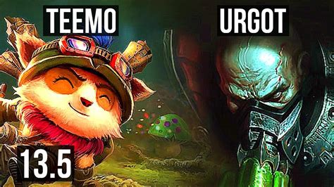 Teemo Vs Urgot Top Rank Teemo Games Kr Grandmaster