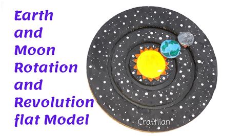 Earth And Moon Rotation And Revolution Model Earth Moon And Sun Project Science Project