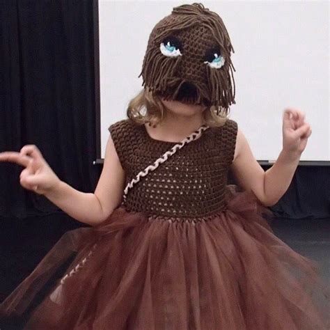 Crochet Chewbacca Inspired Tutu Dress Costume Etsy