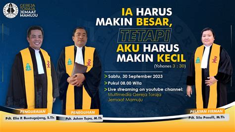 Ibadah Penguraian Dan Peneguhan Pendeta Gereja Toraja Jemaat Mamuju