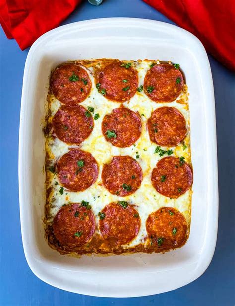 Makkelijke Keto Low Carb Pizza Casserole {video} Alai