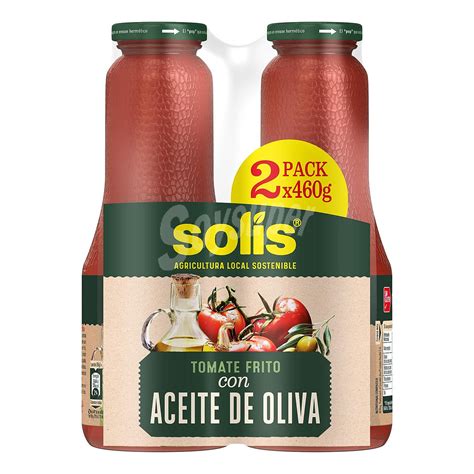 Sol S Tomate Frito Con Aceite De Oliva Solis Sin Gluten Pack De